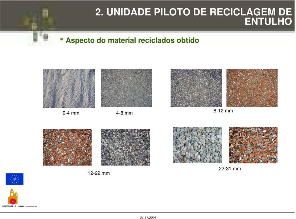 do material reciclados obtido