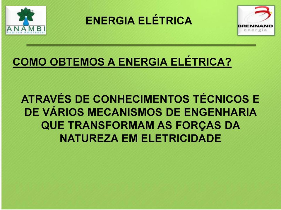 ATRAVÉS DE CONHECIMENTOS TÉCNICOS E DE