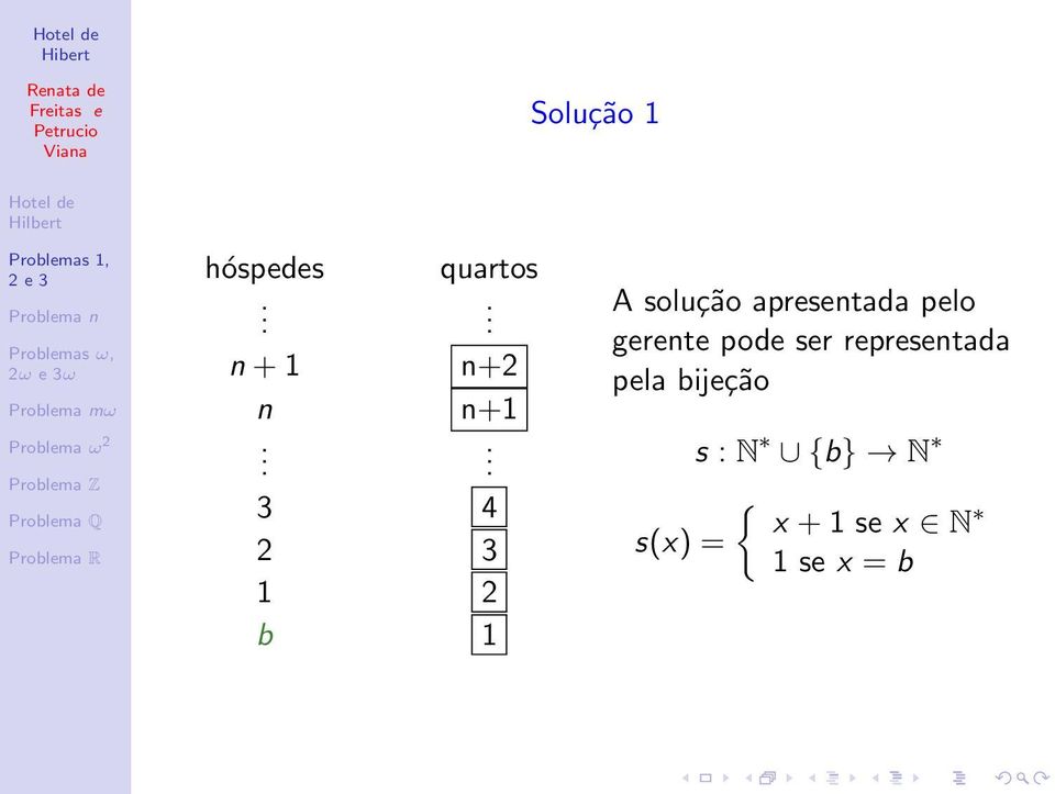 gerente pode ser representada pela bijeção