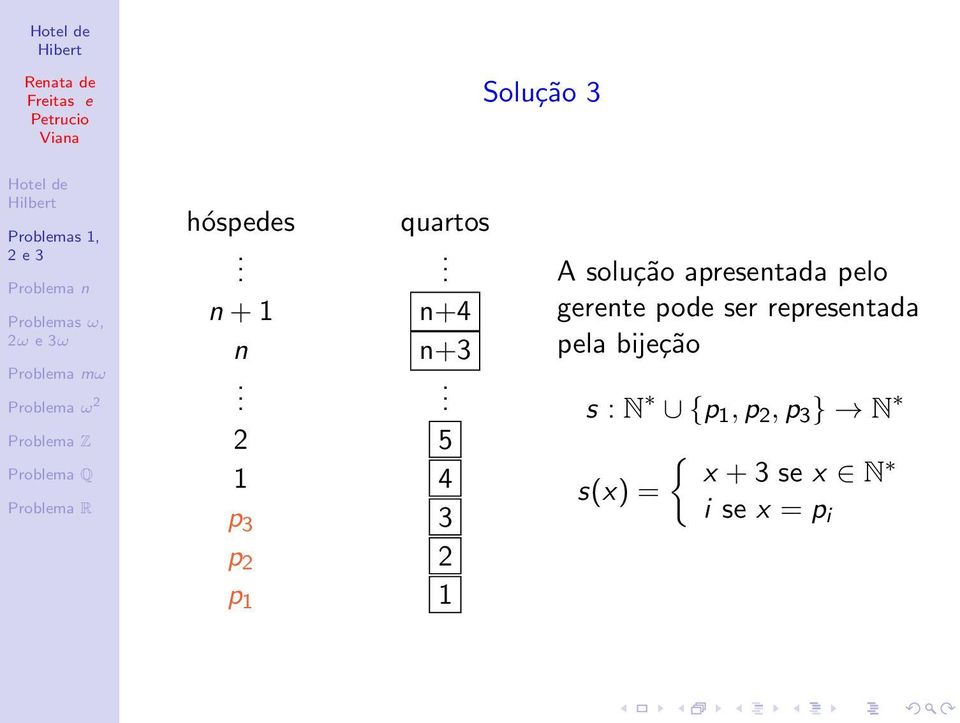 gerente pode ser representada pela bijeção s : N