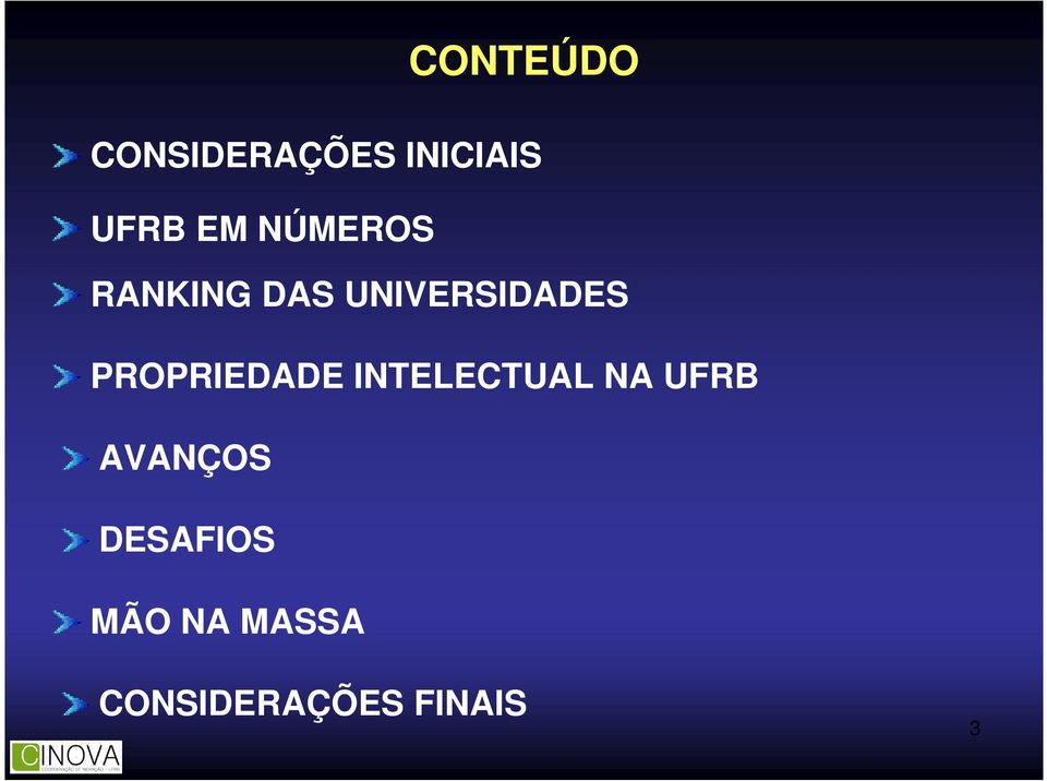 PROPRIEDADE INTELECTUAL NA UFRB AVANÇOS