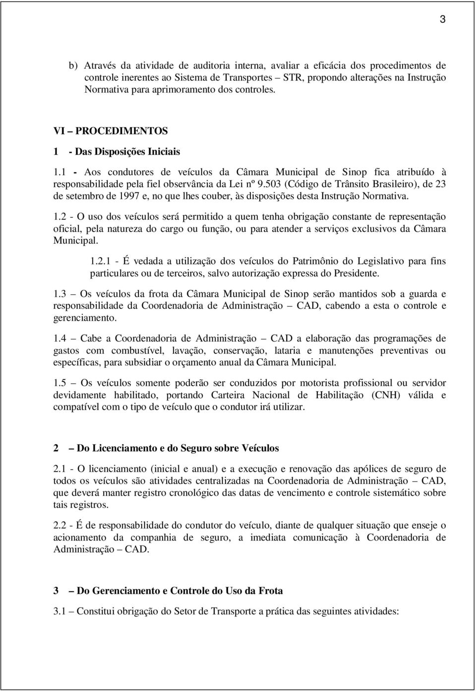 503 (Código de Trânsito Brasileiro), de 23 de setembro de 19