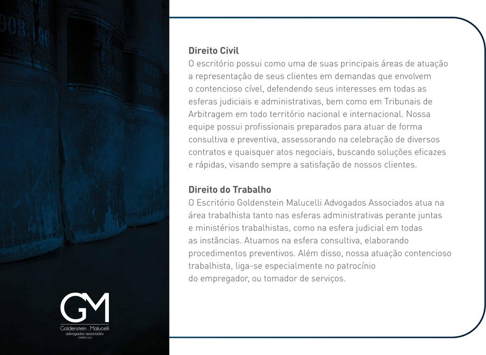 Nossa equipe possui profissionais preparados para atuar de forma consultiva e preventiva, assessorando na celebração de diversos contratos e quaisquer atos negociais, buscando soluções eficazes e