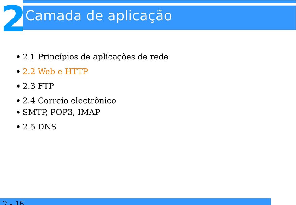 rede. Web e HTTP.3 FTP.