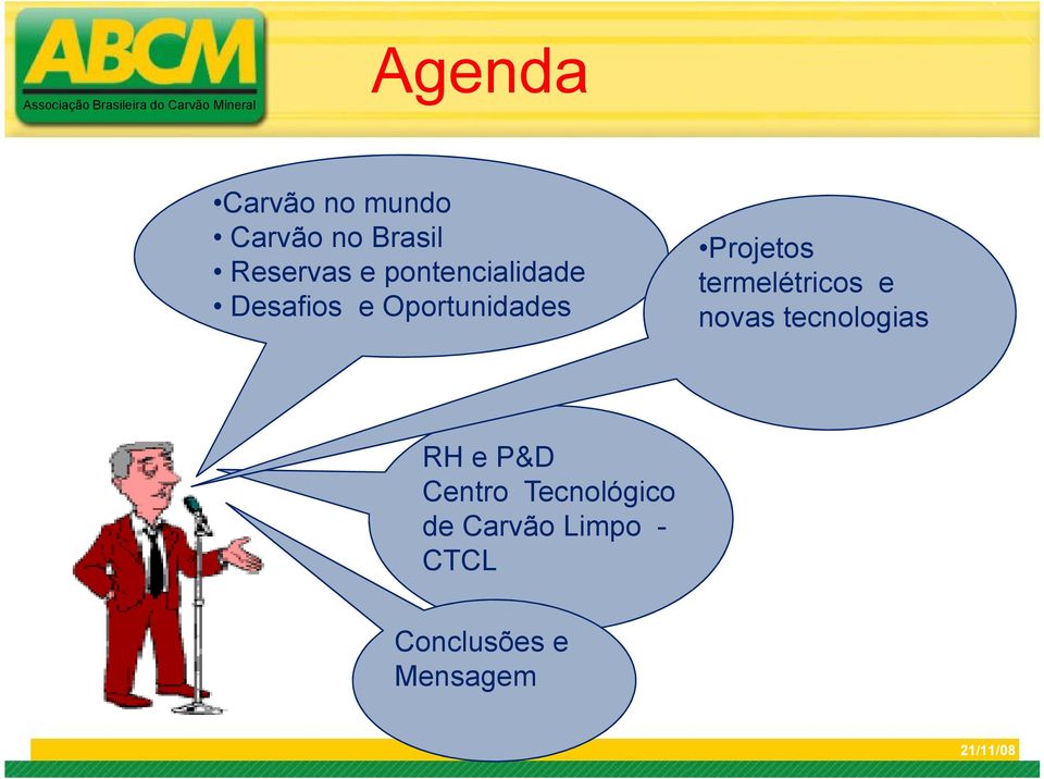 termelétricos e novas tecnologias RH e P&D Centro