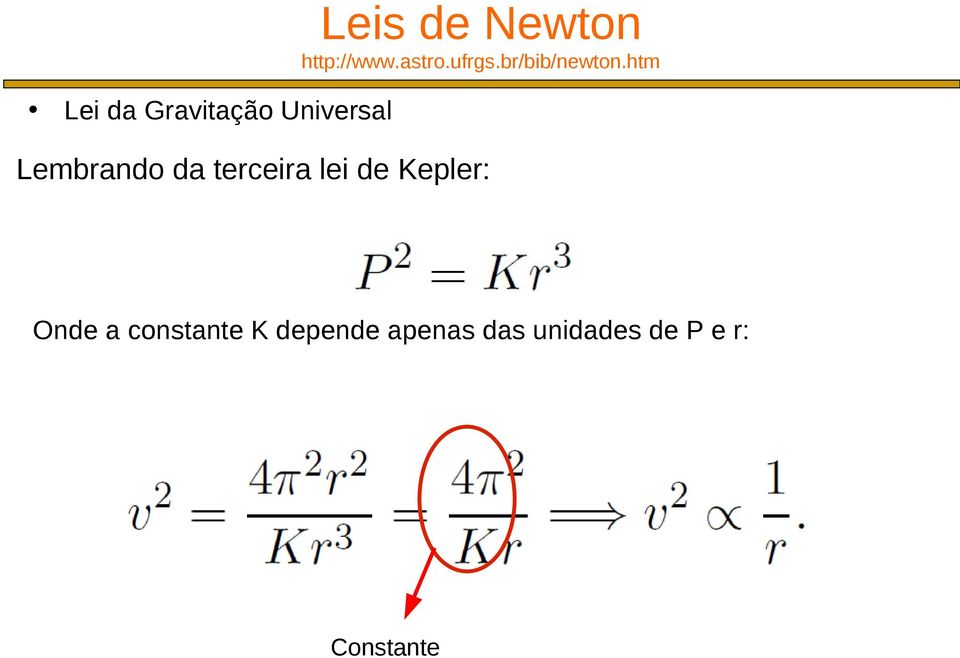 htm Lembrando da terceira lei de Kepler: Onde