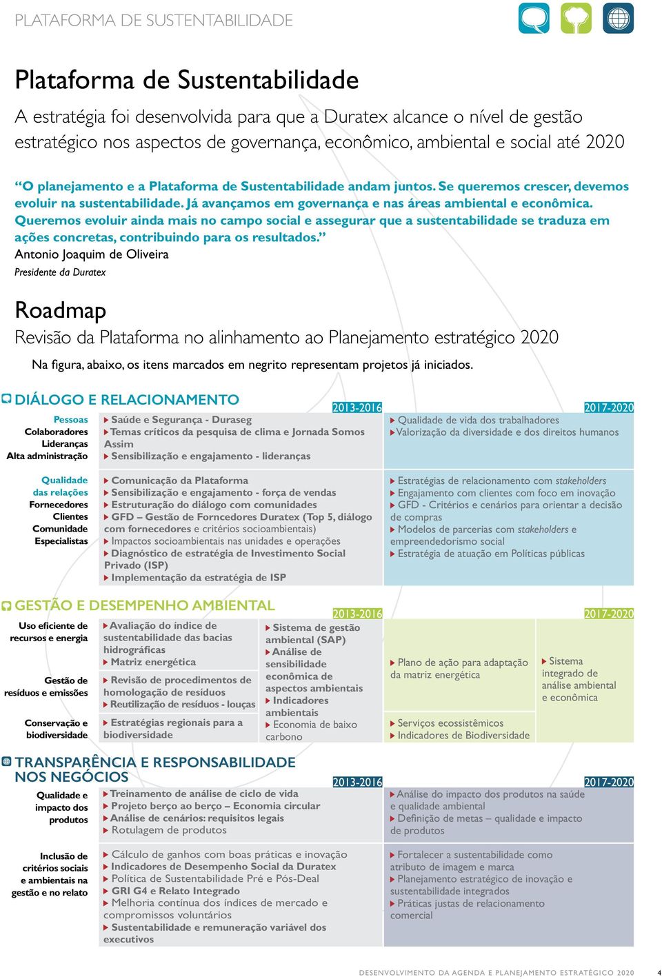 Queremos evoluir ainda mais no campo social e assegurar que a sustentabilidade se traduza em ações concretas, contribuindo para os resultados.