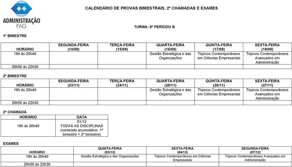 Gestão Estratégica e das Organizações em Ciências