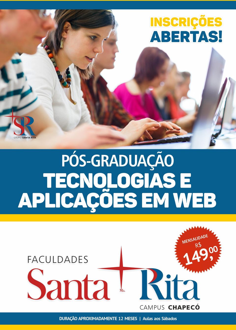 APLICAÇÕES EM WEB FACULDADES MENSALIDADE R$