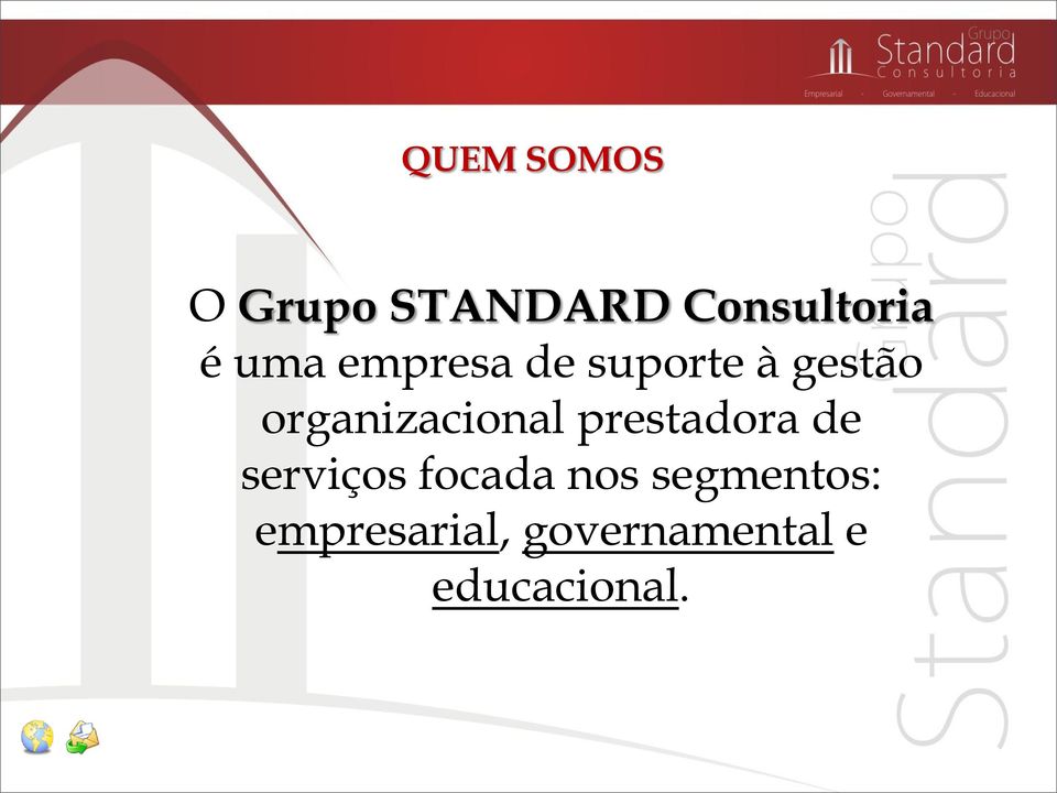 organizacional prestadora de serviços