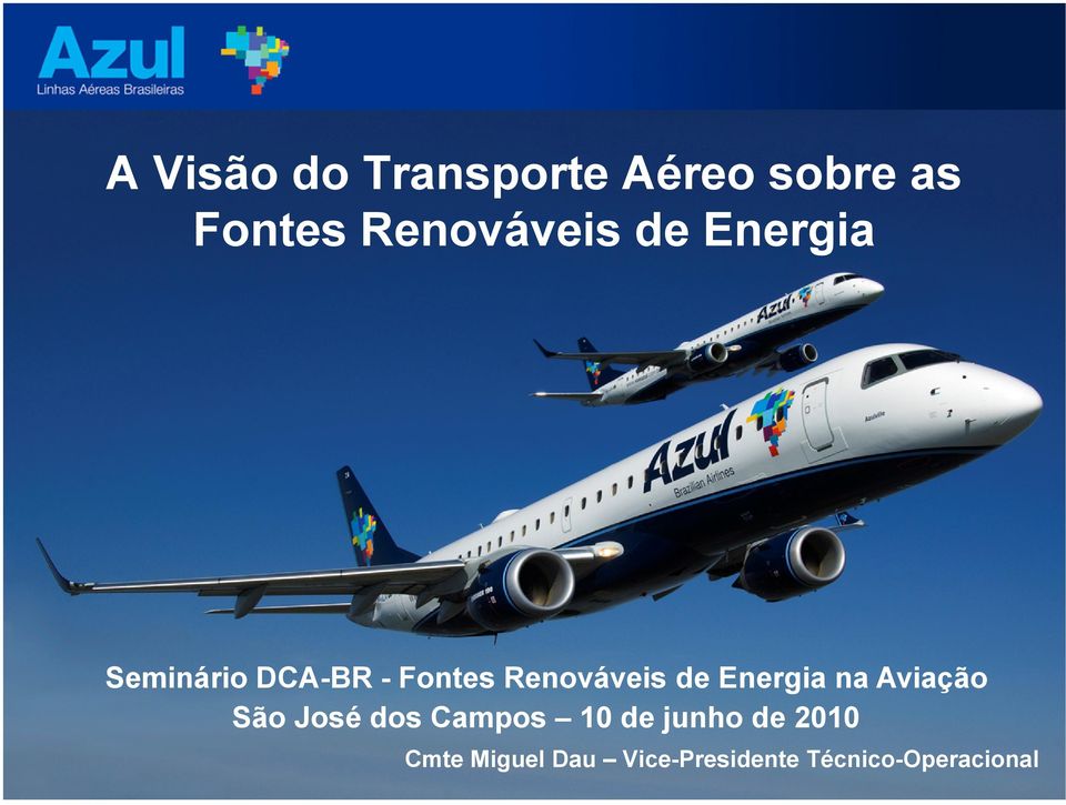 Renováveis de Energia na Aviação São José dos Campos