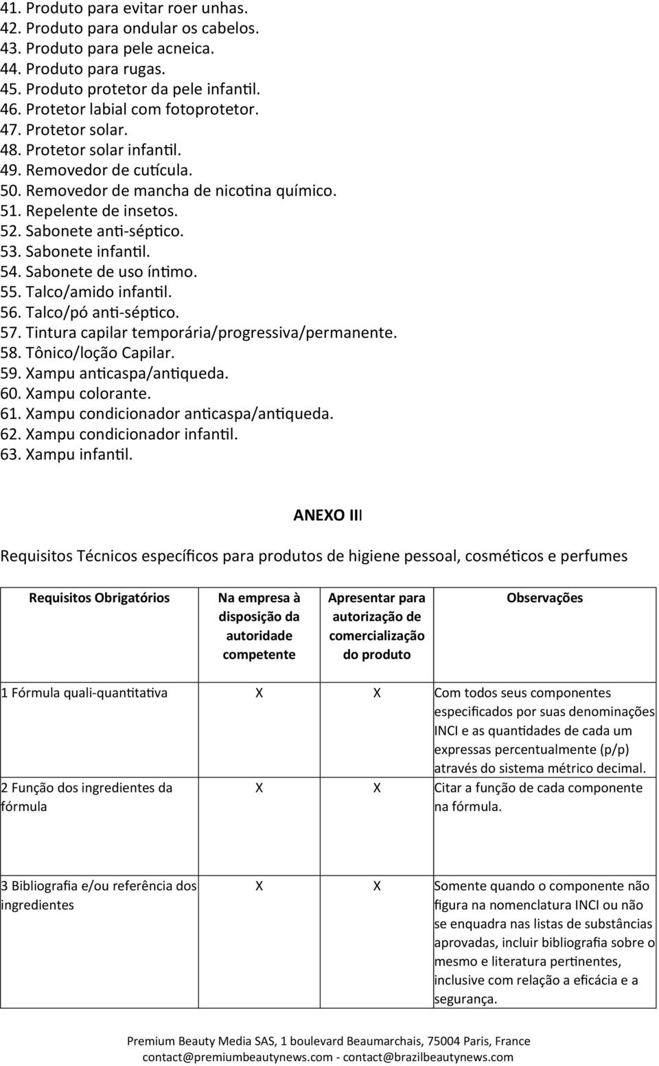 Sabonete an_- sép_co. 53. Sabonete infan_l. 54. Sabonete de uso ín_mo. 55. Talco/amido infan_l. 56. Talco/pó an_- sép_co. 57. Tintura capilar temporária/progressiva/permanente. 58.