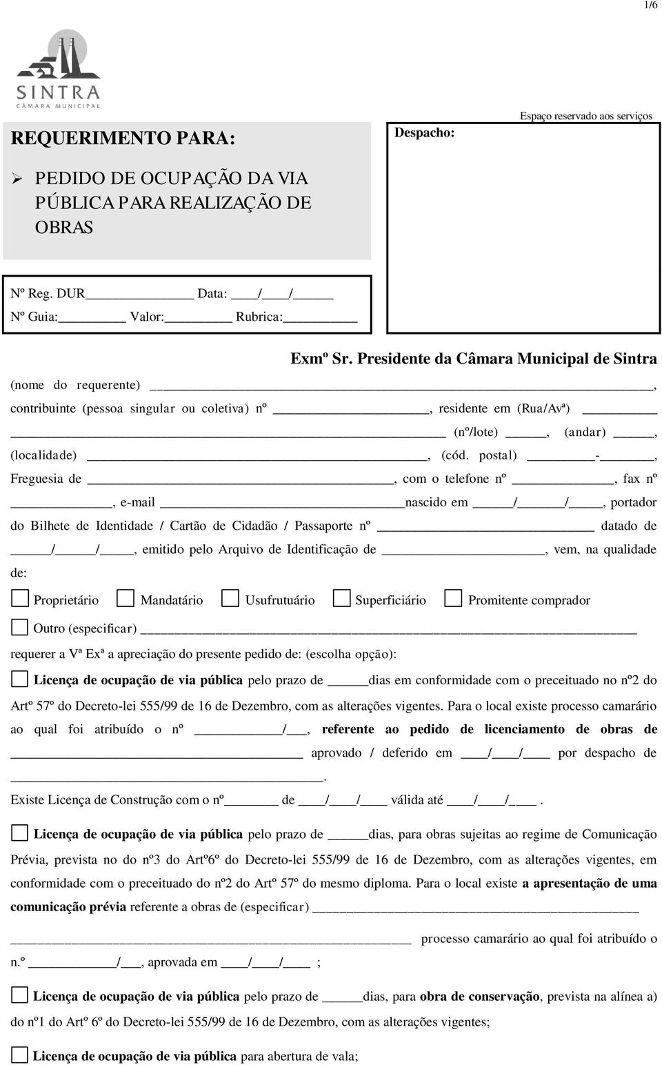 postal) -, Freguesia de, com o telefone nº, fax nº, e-mail nascido em / /, portador do Bilhete de Identidade / Cartão de Cidadão / Passaporte nº datado de / /, emitido pelo Arquivo de Identificação