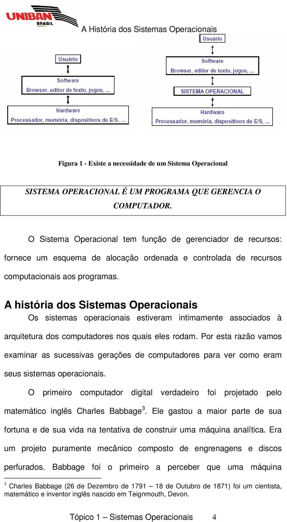 A história dos Sistemas Operacionais Os sistemas operacionais estiveram intimamente associados à arquitetura dos computadores nos quais eles rodam.