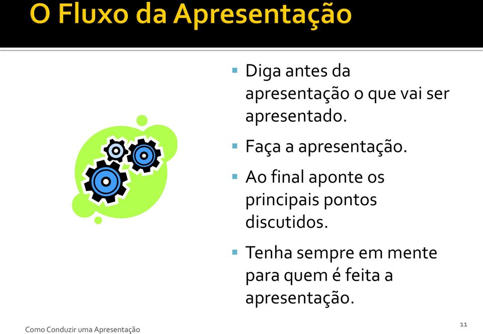 Ao final aponte os principais pontos discutidos.