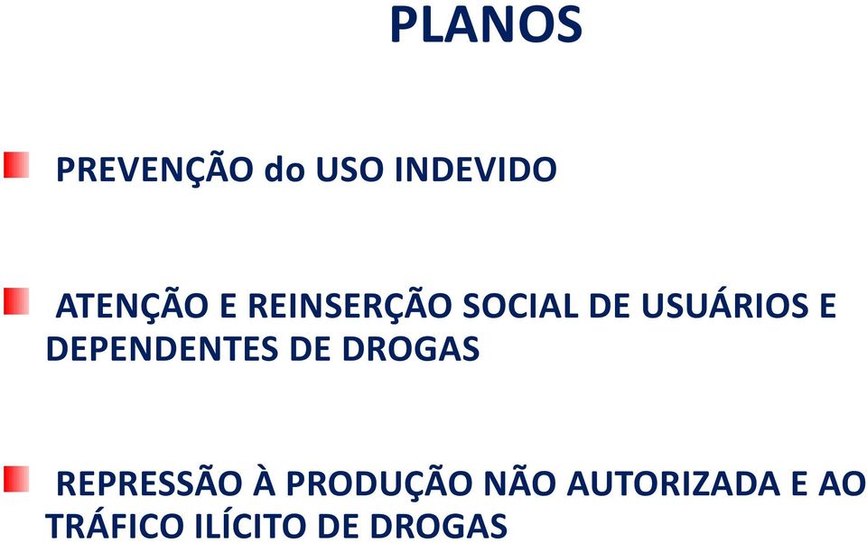 DEPENDENTES DE DROGAS REPRESSÃO À