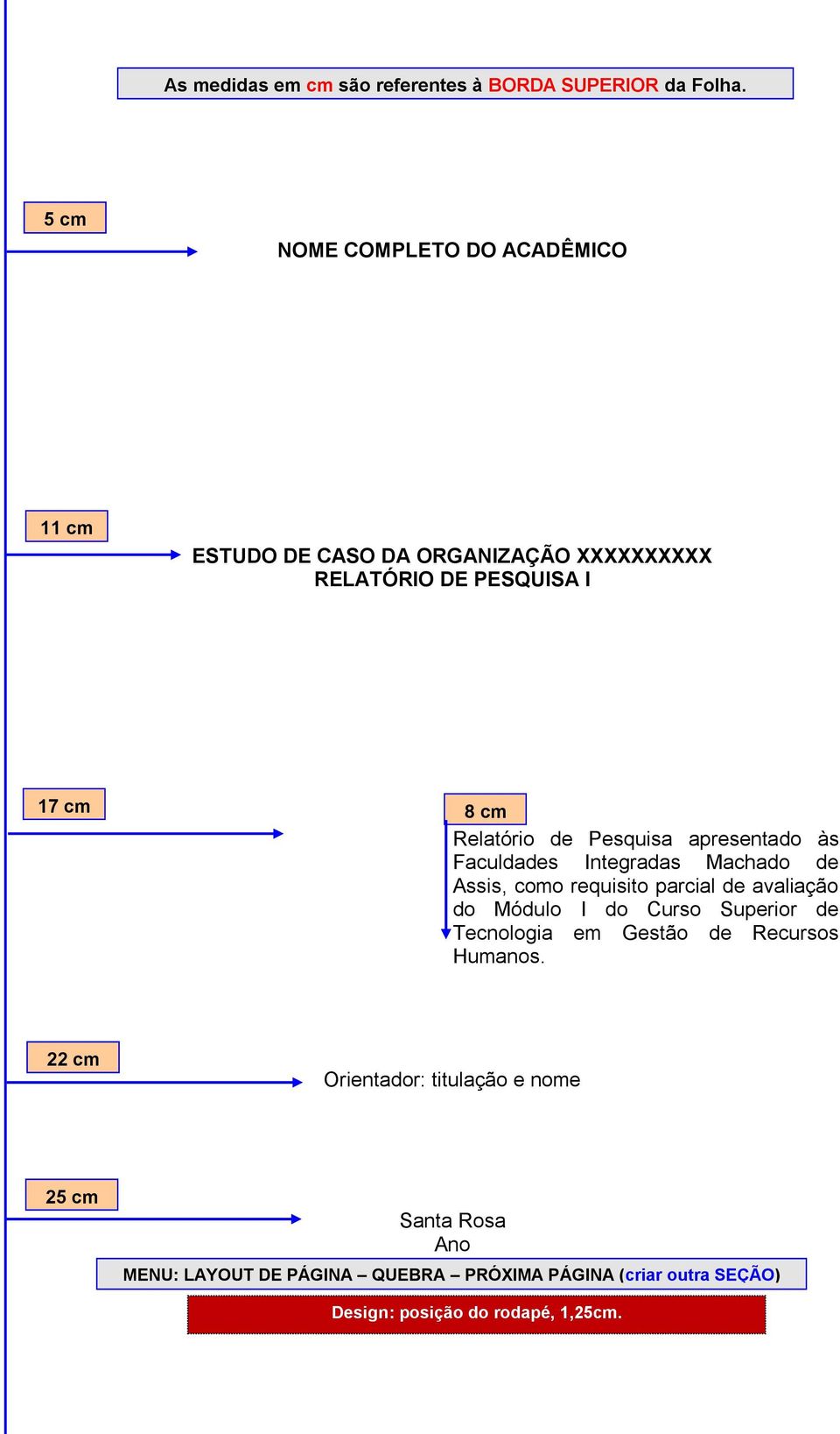 cm Relatório de Pesquisa apresentado às Faculdades Integradas Machado de Assis, como requisito parcial de