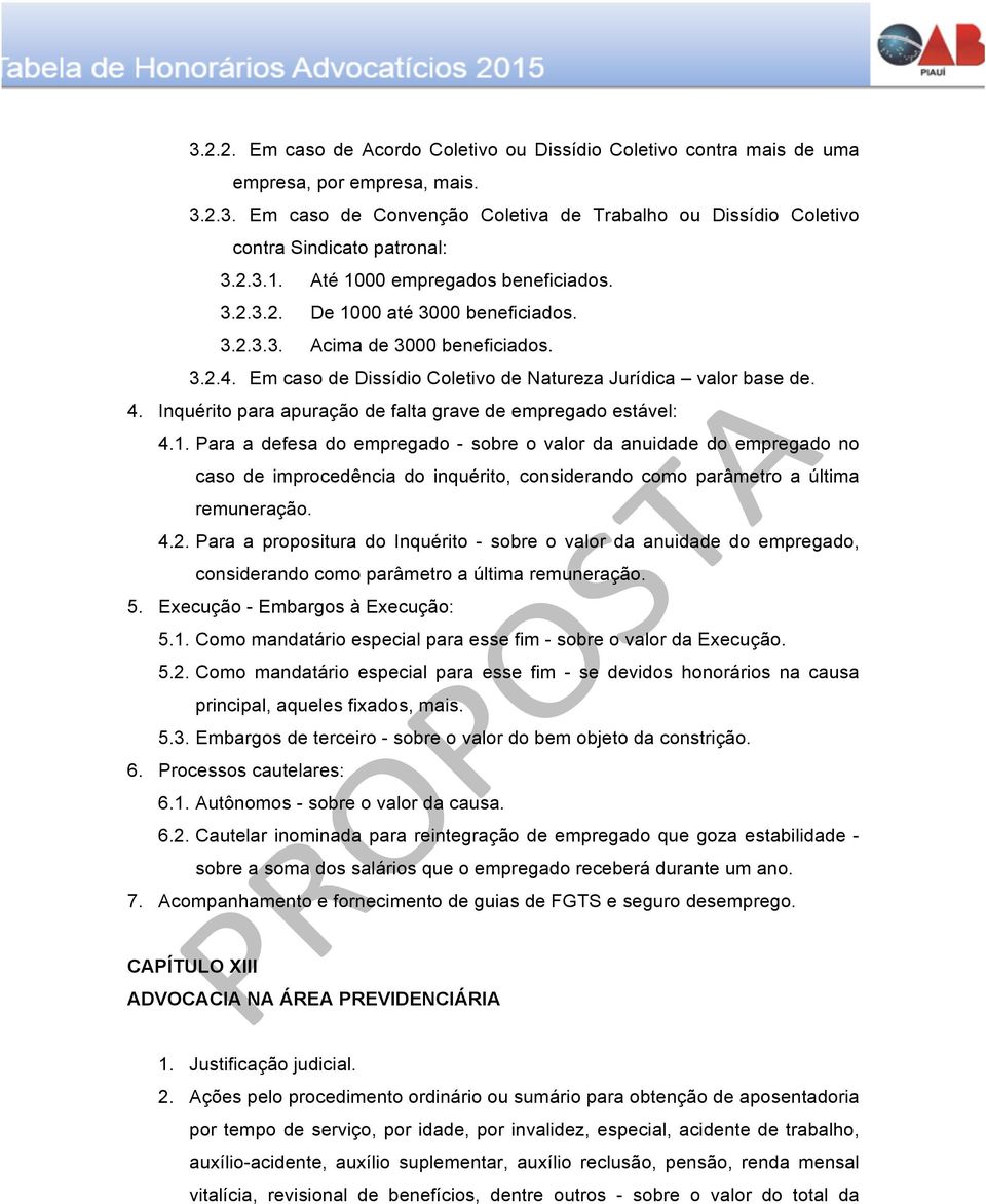 Inquérito para apuração de falta grave de empregado estável: 4.1.