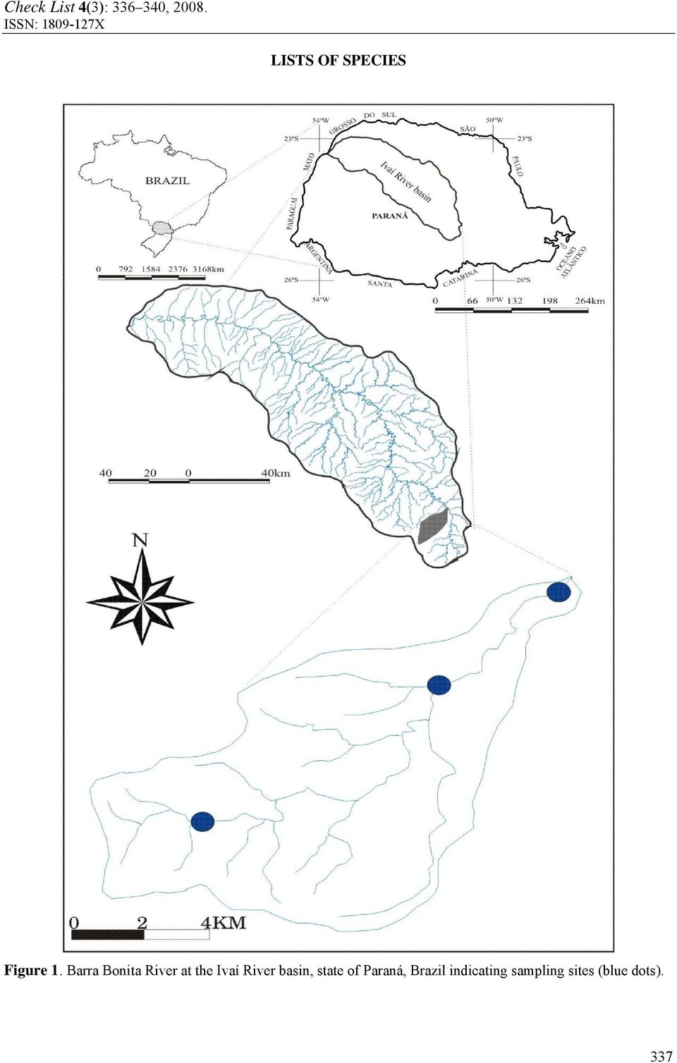 Ivaí River basin, state of