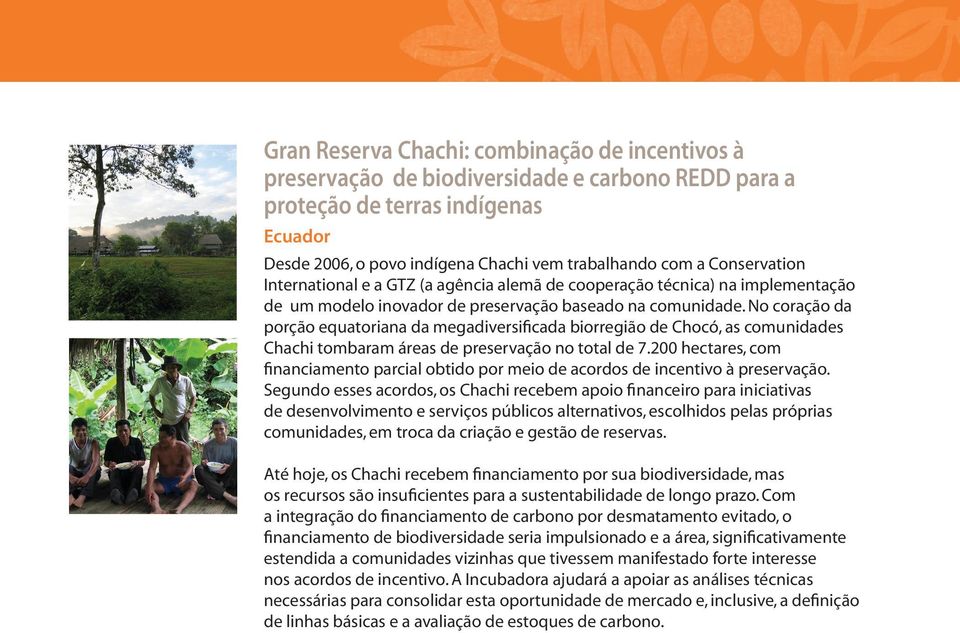 No coração da porção equatoriana da megadiversificada biorregião de Chocó, as comunidades Chachi tombaram áreas de preservação no total de 7.