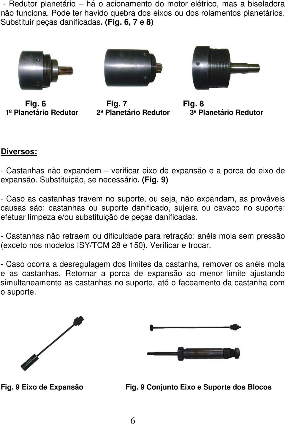 Substituição, se necessário. (Fig.