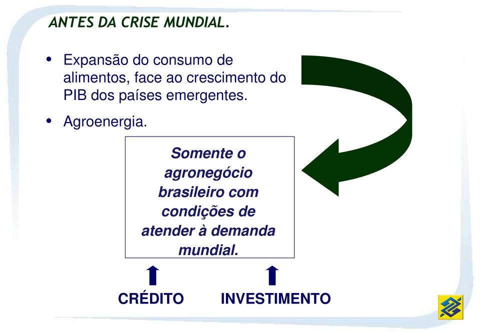 do PIB dos países emergentes. Agroenergia.