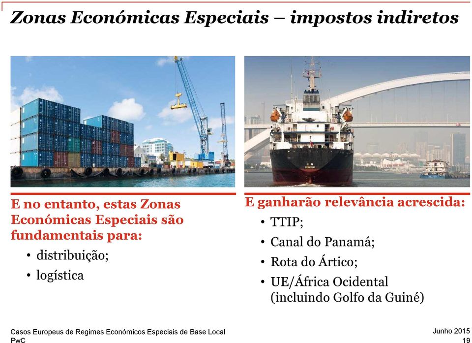 logística E ganharão relevância acrescida: TTIP; Canal do Panamá;
