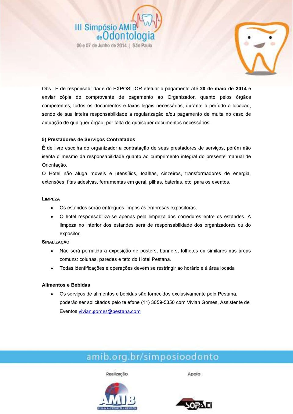 documentos necessários.