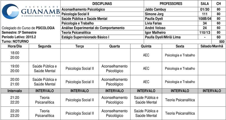 24 110/13-60 80 60 500 AEC e Trabalho Saúde Pública e Saúde Mental Social II Psicológico AEC e Trabalho Saúde Pública e Saúde Mental Social II Psicológico AEC e Trabalho