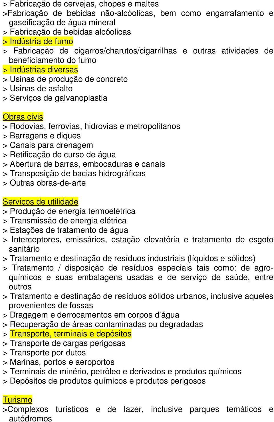 civis > Rodovias, ferrovias, hidrovias e metropolitanos > Barragens e diques > Canais para drenagem > Retificação de curso de água > Abertura de barras, embocaduras e canais > Transposição de bacias