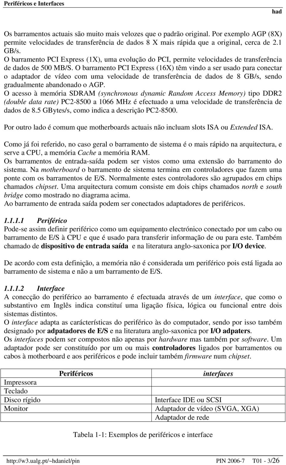 O barramento PCI Express (16X) têm vindo a ser usado para conectar o adaptador de vídeo com uma velocidade de transferência de dados de 8 GB/s, sendo gradualmente abandonado o AGP.