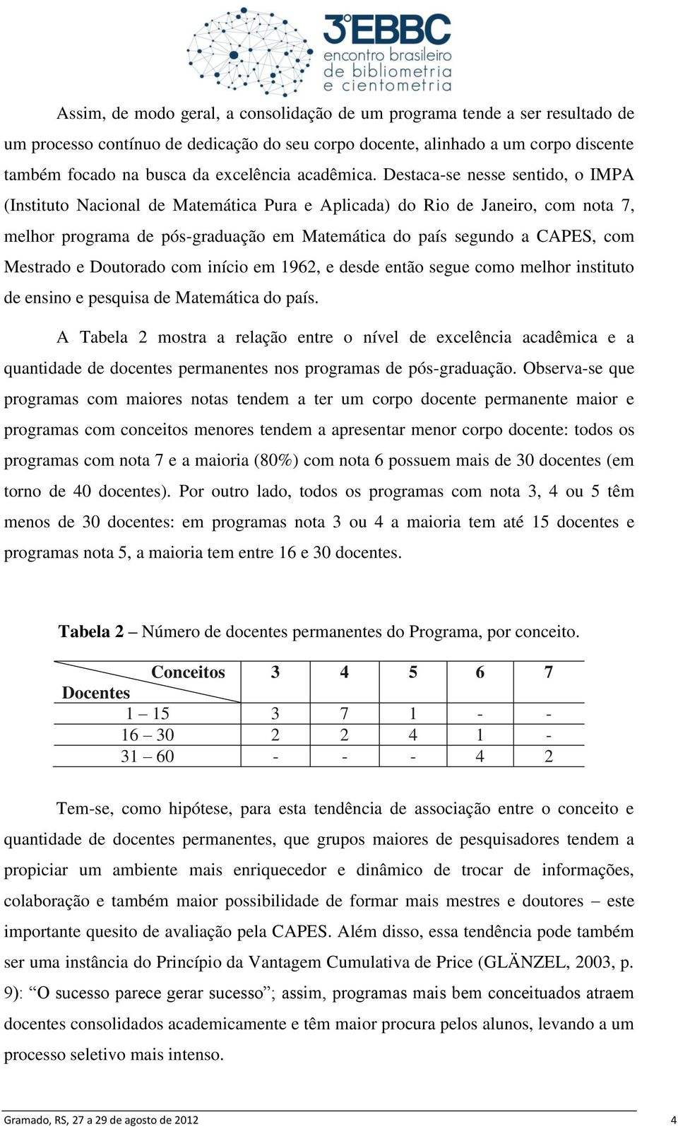 Destaca-se nesse sentido, o IMPA (Instituto Nacional de Matemática Pura e Aplicada) do Rio de Janeiro, com nota 7, melhor programa de pós-graduação em Matemática do país segundo a CAPES, com Mestrado