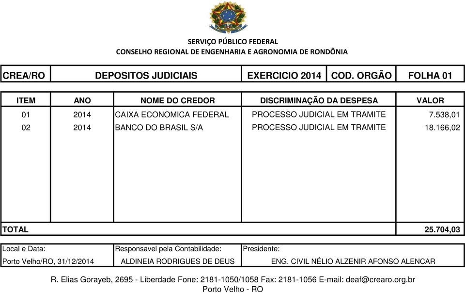 PROCESSO JUDICIAL EM TRAMITE 7.