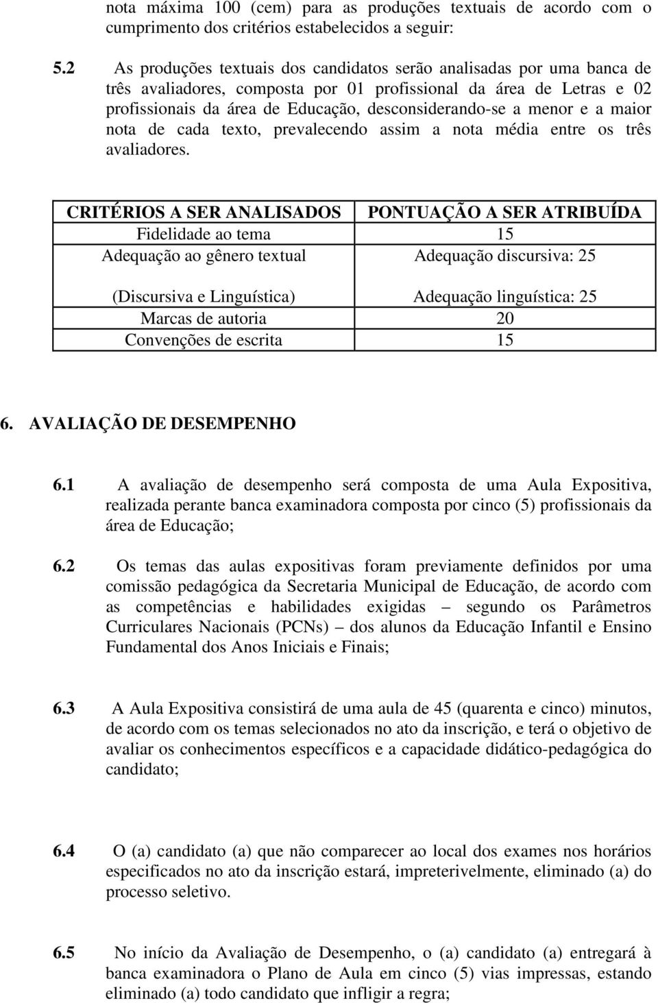 menor e a maior nota de cada texto, prevalecendo assim a nota média entre os três avaliadores.