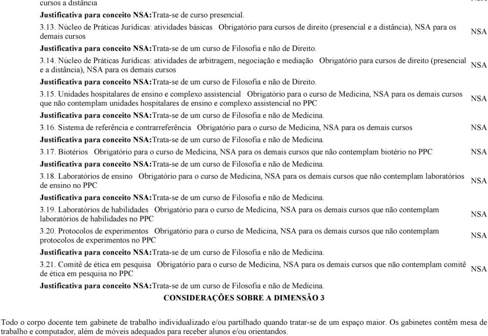 não de Direito. 3.14.