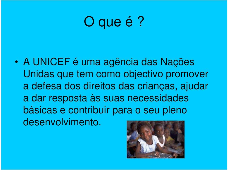 objectivo promover a defesa dos direitos das