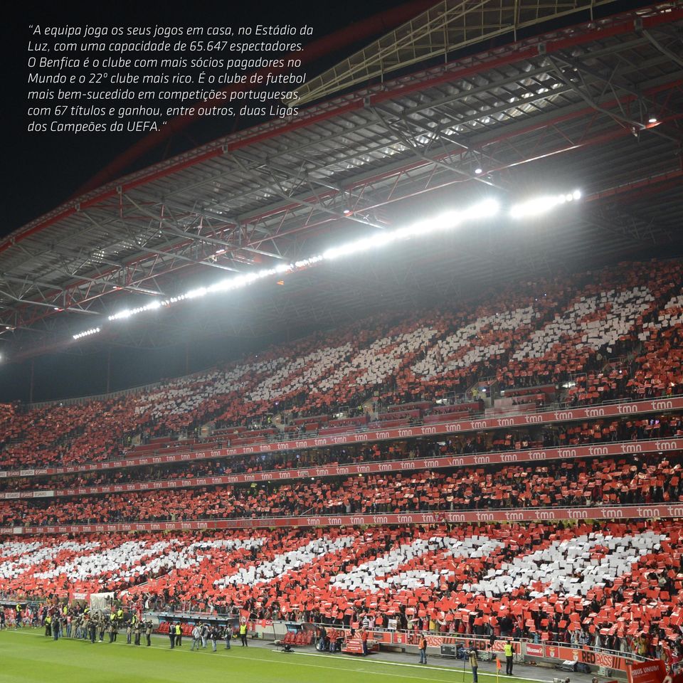 O Benfica é o clube com mais sócios pagadores no Mundo e o 22º clube mais rico.