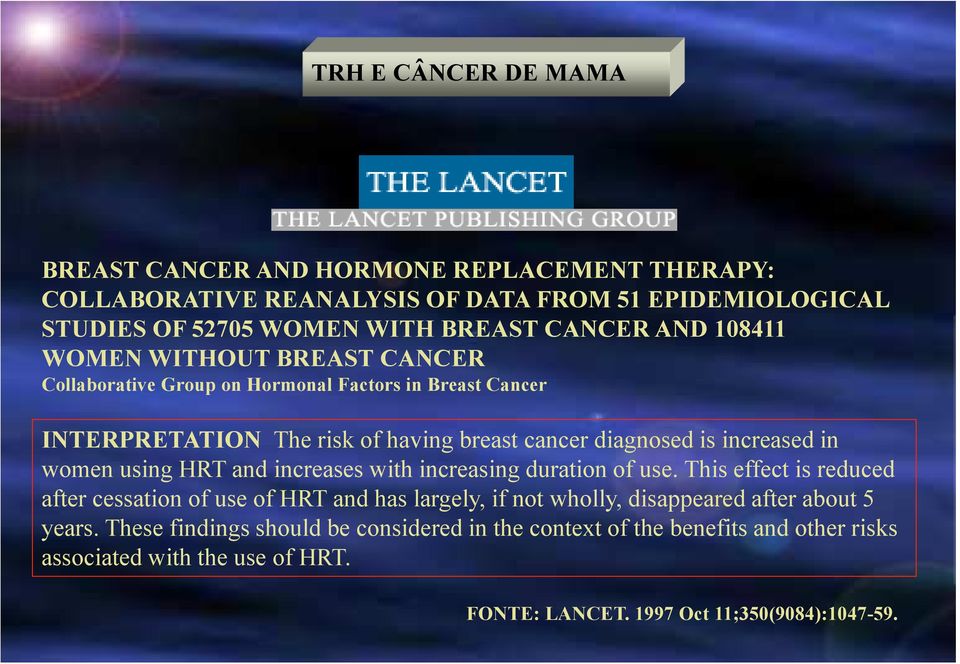 HRT and increases with increasing duration of use.