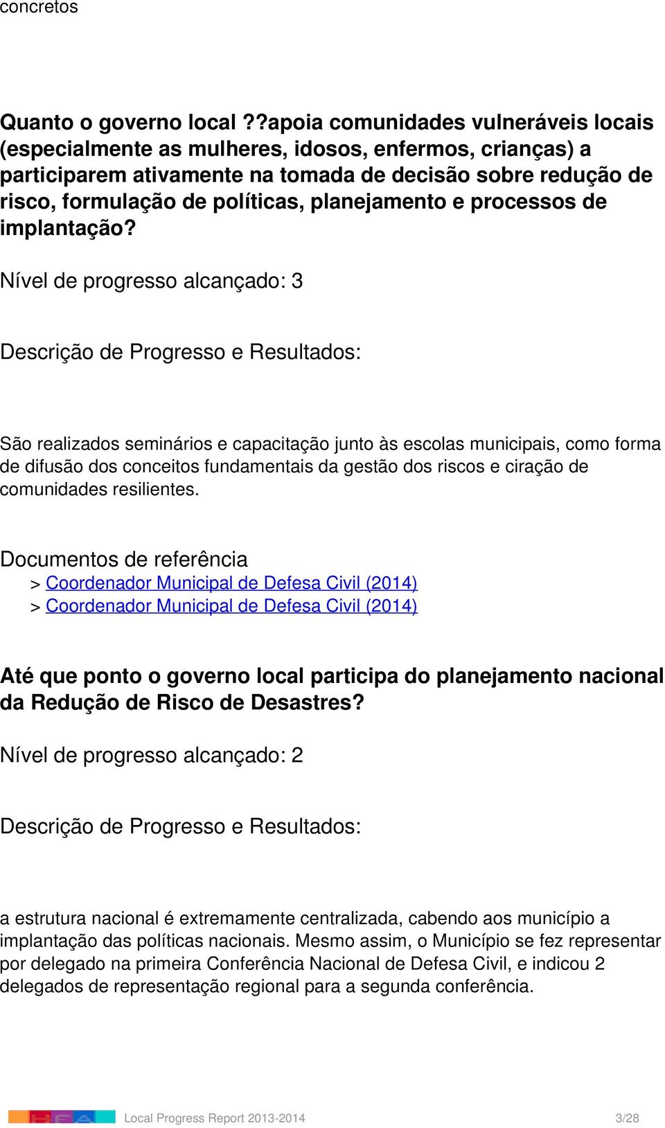 planejamento e processos de implantação?