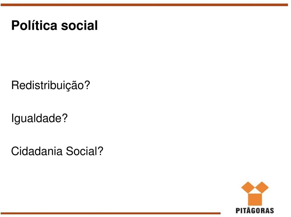 Redistribuição?