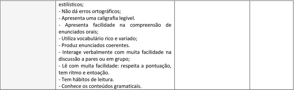 verbalmente com muita facilidade na discussão a pares ou em