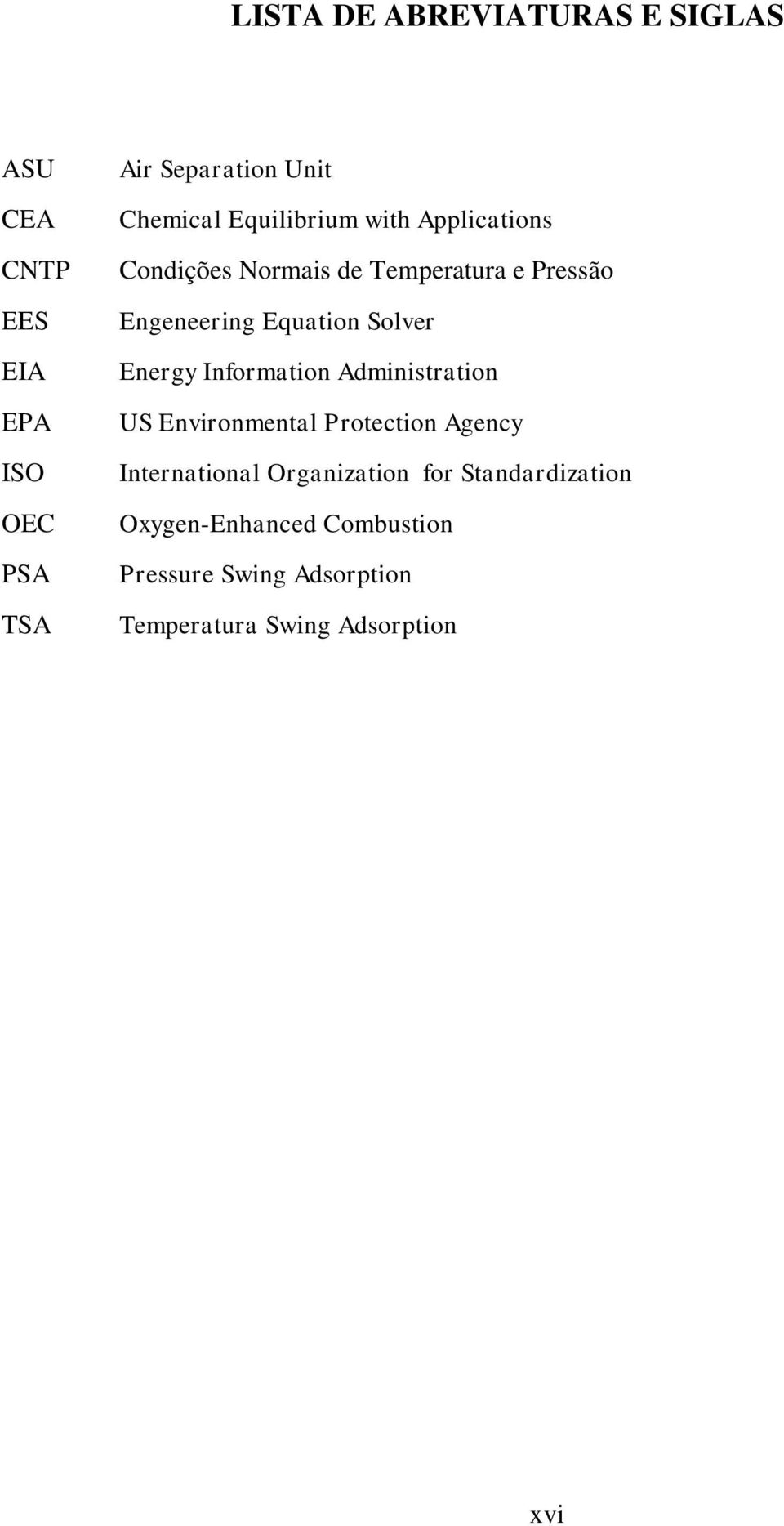 Energy Information Administration US Environmental Protection Agency International Organization for