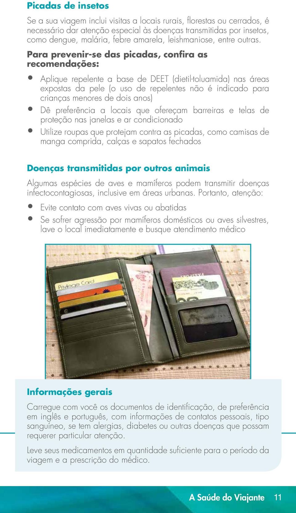 Para prevenir-se das picadas, confira as recomendações: Aplique repelente a base de DEET (dietil-toluamida) nas áreas expostas da pele (o uso de repelentes não é indicado para crianças menores de