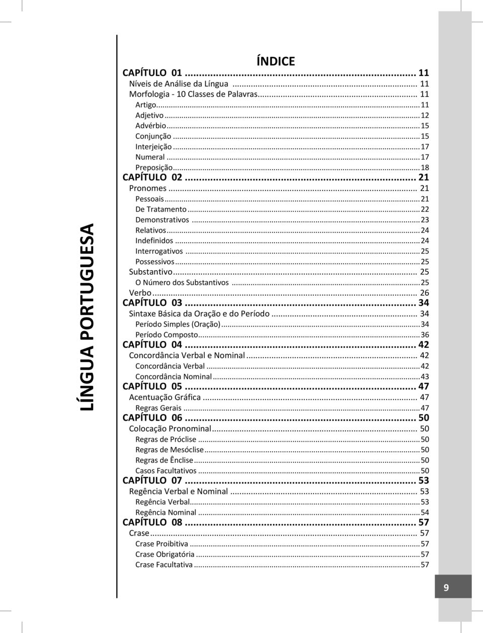 .. 25 O Número dos Substantivos...25 Verbo... 26 CAPÍTULO 03... 34 Sintaxe Básica da Oração e do Período... 34 Período Simples (Oração)...34 Período Composto...36 CAPÍTULO 04.