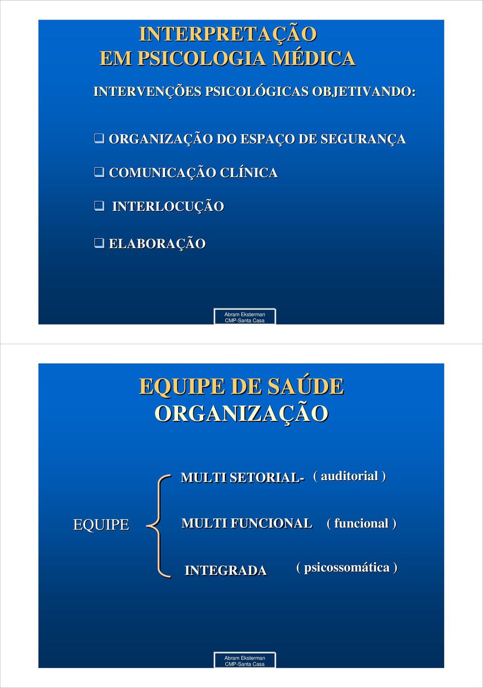 INTERLOCUÇÃO ELABORAÇÃO EQUIPE DE SAÚDE ORGANIZAÇÃO MULTI SETORIAL- (