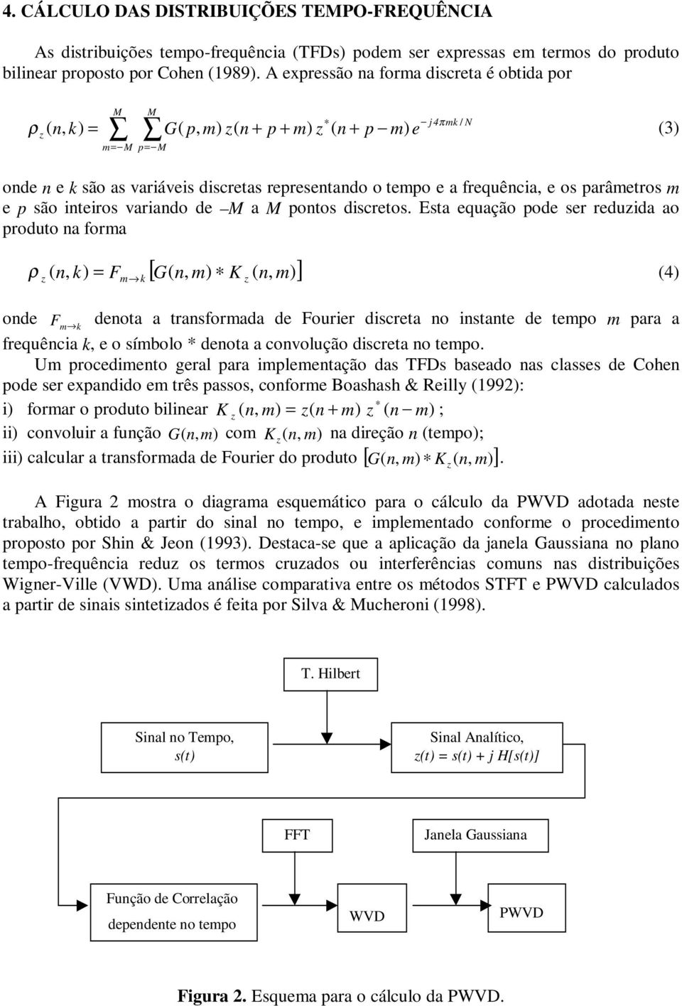 p são nteros varando de M a M pontos dscretos.