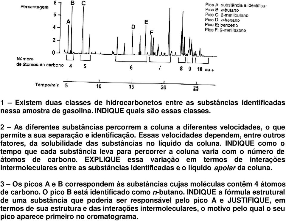 Essas velocidades dependem, entre outros fatores, da solubilidade das substâncias no líquido da coluna.