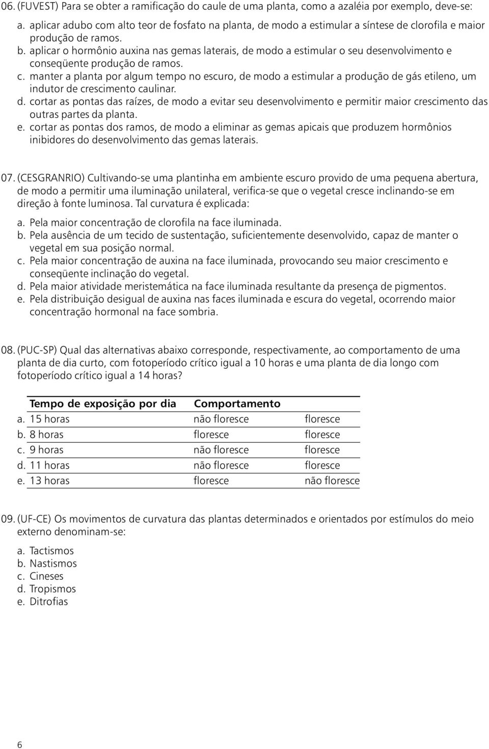 aplicar o hormônio auxina nas gemas laterais, de modo a estimular o seu desenvolvimento e co