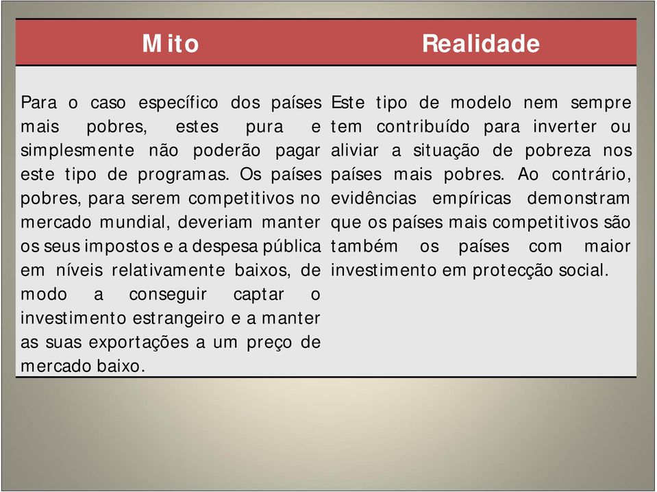 conseguir captar o investimento estrangeiro e a manter as suas exportações a um preço de mercado baixo.