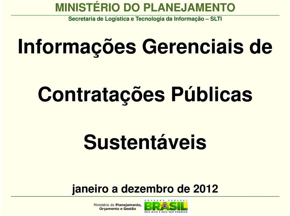 Contratações Públicas